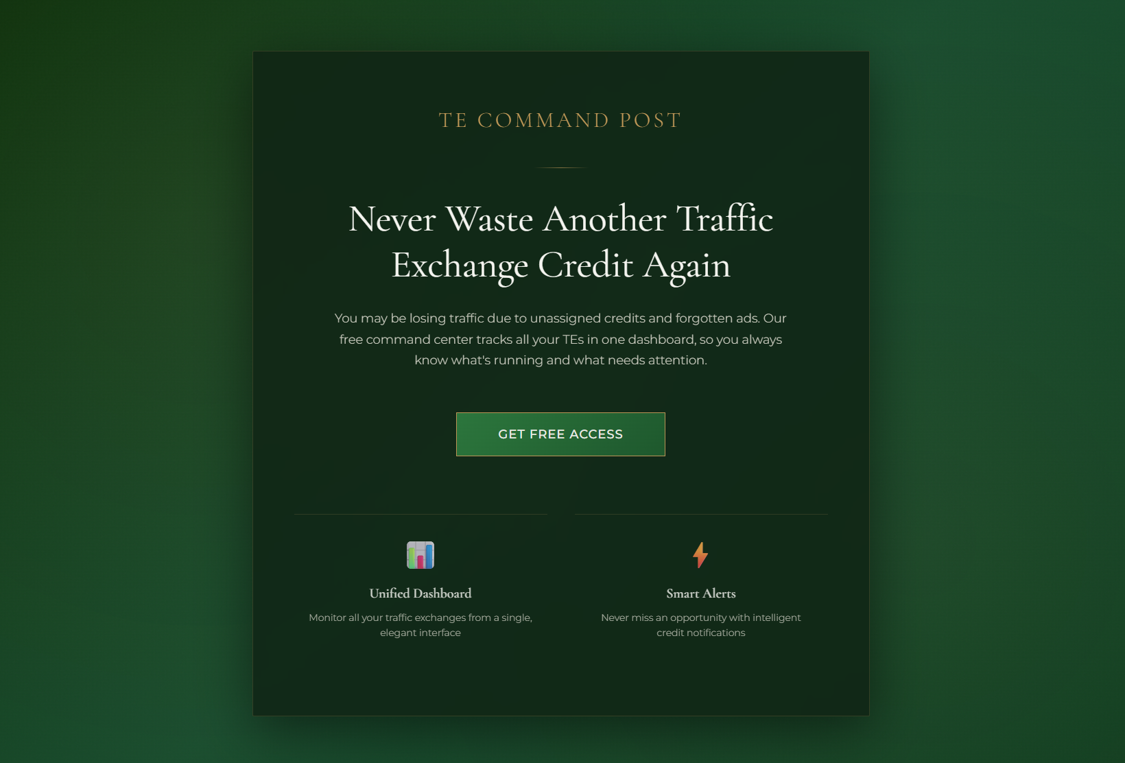 TE Command Post Splash Page